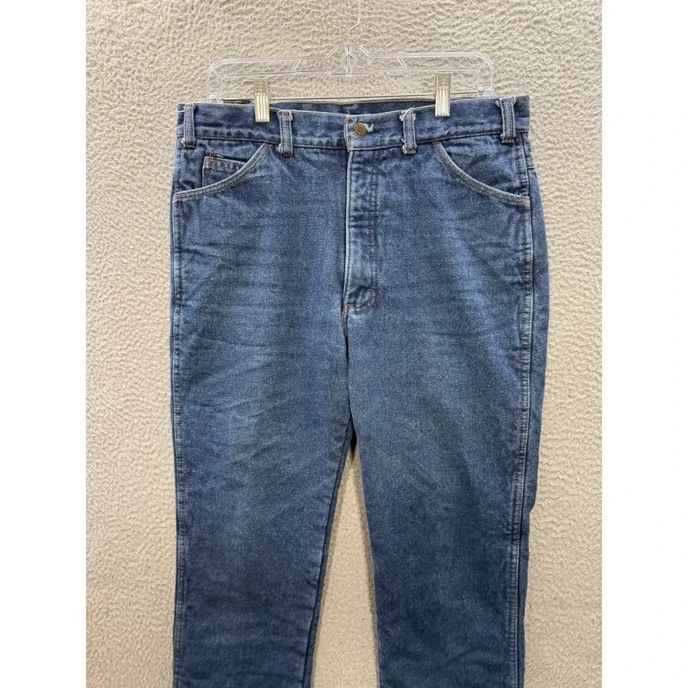 Vintage Key Jeans Mens 36x30 Blue Denim Thinsulate Fleece Lined Made In USA 90s